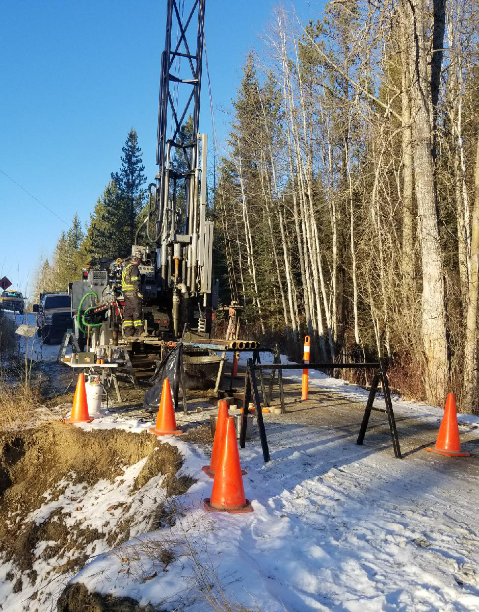 Drilling on site